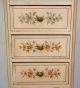 Louis Xiv Vintage 1940 ' S Hand Painted Floral French Side Table 3 Drawers Unknown photo 3