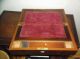 Antique Victorian Wood Lap Desk Folding Writing Desk Or Box With Key 1800-1899 photo 3