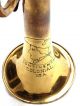 Rare Antique Continental Colonial Cornet Trumpet Horn Case & Bach Mouthpiece Nr Brass photo 1