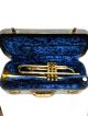 Rare Antique Continental Colonial Cornet Trumpet Horn Case & Bach Mouthpiece Nr Brass photo 2