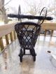 Vintage Victorian Style Wood Wicker Baby Doll Stroller Buggy Miniature Baby Carriages & Buggies photo 10