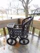 Vintage Victorian Style Wood Wicker Baby Doll Stroller Buggy Miniature Baby Carriages & Buggies photo 1
