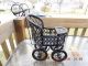 Vintage Victorian Style Wood Wicker Baby Doll Stroller Buggy Miniature Baby Carriages & Buggies photo 2