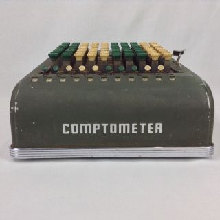 Vintage 1943 Comptometer Felt & Tarrant Mfg Chicago Usa Metal Adding Machine photo