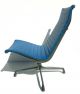 Mid Century Modern Vintage Eames Herman Miller Aluminum Group Chair Blue Retro Mid-Century Modernism photo 2