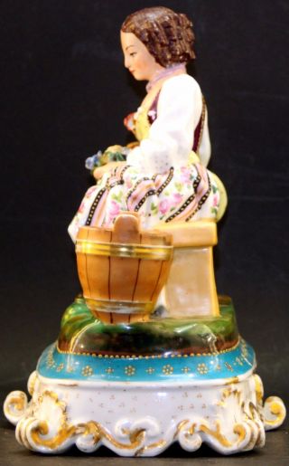 Antique Porcelain Figurine Signed Jp = Jacob Petit,  Fontainebleau photo