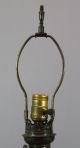 Antique 19thc Classical Bronze,  Cut Glass Converted Kerosene/electric Table Lamp Lamps photo 1