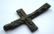 Circa.  1300 - 1500 A.  D Medieval Period Ae Bronze Cross Pendant British photo 2