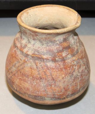 Ancient Indus Valley.  Pottery Vessel W Decoration,  2800 - 1800bc photo