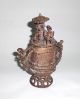 Gold Weight Ashanti Funerary Pot African Bronze Congo Urn Kuduo Container Other African Antiques photo 3