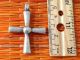 Old Ethiopian Silver Cross - Early 1900s African 49x35 Mm Trade Bead/pendant Jewelry photo 1