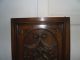 Antique French Hand Carved Oak Wood Door Panel - Lion Figure 19 Th Doors photo 2