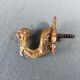 Small French Antique Gilded Ornate Bronze Hooks Tie Backs Bird Shape Hooks & Brackets photo 2