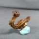 Small French Antique Gilded Ornate Bronze Hooks Tie Backs Bird Shape Hooks & Brackets photo 4