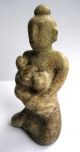 Circa.  1400 A.  D Thailand Medieval Period Glazed Clay Mother Goddess Statue Idol Near Eastern photo 1