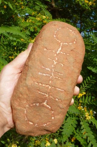 Old Aboriginal Symbolic Stone - Western Australia photo
