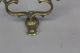 Rare 18th C American Brass Double Side Jamb Hook Lemon Top Finials Old Patina Primitives photo 7