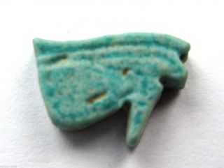 Circa.  500 B.  C Ancient Egypt Sait Period Faiance Eye Of Horus Amulet Pendant photo