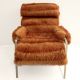 Mid Century Modern Spaceage Faux Fur Lucite Lounge Chair 1970s Kagan Mid-Century Modernism photo 2