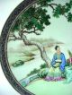 Fine Chinese Republic Period Hand Painted Wall Plate 10 1/4 