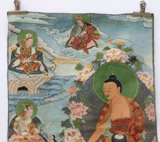 Tibet Collectable Silk Hand Painted Guanyin Painting Thangka @tk38 photo