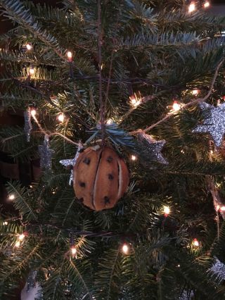 Colonial Handmade Dried Orange Cloves Christmas Tree Ornaments Bowl Fillers photo