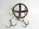 Wow Extremely Rare Antique Hand Forged Wrought Iron Primitive Water Well Hooks Primitives photo 2