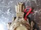 Antique French Bronze Ornament To Hang Pocket Watch Xix Th.  C. Metalware photo 1