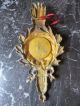 Antique French Bronze Ornament To Hang Pocket Watch Xix Th.  C. Metalware photo 3