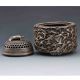 Chinese Tibetan Silver Hand - Carved Crane Incense Burner &turtle Lid G604 Incense Burners photo 6
