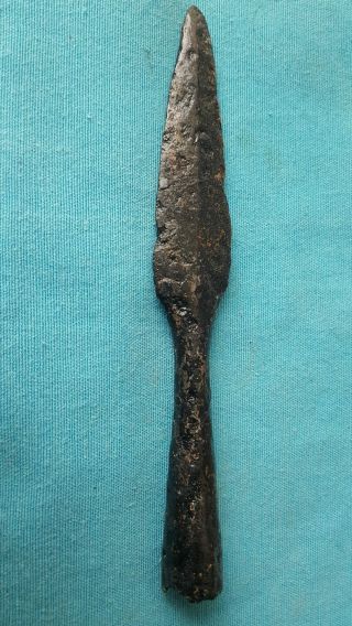Rare Celtic Iron Spear Head photo