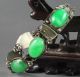 Chinese Natural Green Jade Bracelet With Jade Beads Bangle Bracelets photo 2