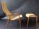 Mid Century Modern Suede Lamino Chairs And Ottomans By Yngve Ekstrom Post-1950 photo 1