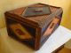 Very Big German Tramp Art Wood Box.  About 1900 - 1920 (big Is Rare) Boxes photo 1