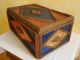 Very Big German Tramp Art Wood Box.  About 1900 - 1920 (big Is Rare) Boxes photo 2