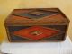 Very Big German Tramp Art Wood Box.  About 1900 - 1920 (big Is Rare) Boxes photo 4
