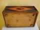 Very Big German Tramp Art Wood Box.  About 1900 - 1920 (big Is Rare) Boxes photo 5