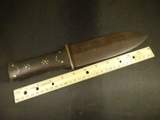 Huron Indian Trade Dag Knife Beavertail Handle Hb Mark Heavy Knife Mid 1800 ' S photo
