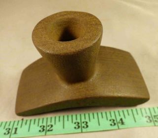 Old Hopewell Style Indian Pipe Great Patina Brown Steatite Stone Ohio Find photo