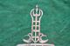 Rare Ottoman Turkish Persian Islamic Brass Alam Standard Insignia Finial Alem Islamic photo 2