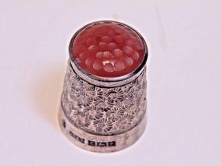 Sterling Silver Thimble James Swan & Son Size 5 photo