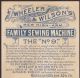 Wheeler & Wilson Sewing Machine Milwaukee Dress Making Advertising Trade Card Sewing Machines photo 2