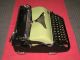 Fabulous Groma N Typewriter.  1950s.  Two Tone:apple Green - Black. Typewriters photo 5
