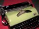 Fabulous Groma N Typewriter.  1950s.  Two Tone:apple Green - Black. Typewriters photo 7