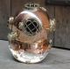 Heavy Usn Mark V Copper & Brass Diving Divers Helmet Full Size Diving Helmets photo 1