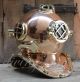 Heavy Usn Mark V Copper & Brass Diving Divers Helmet Full Size Diving Helmets photo 2