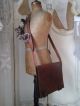 Vintage Italian Saddle Leather Artist Case Large Satchel /messenger Attache Bag Other Antiquities photo 9