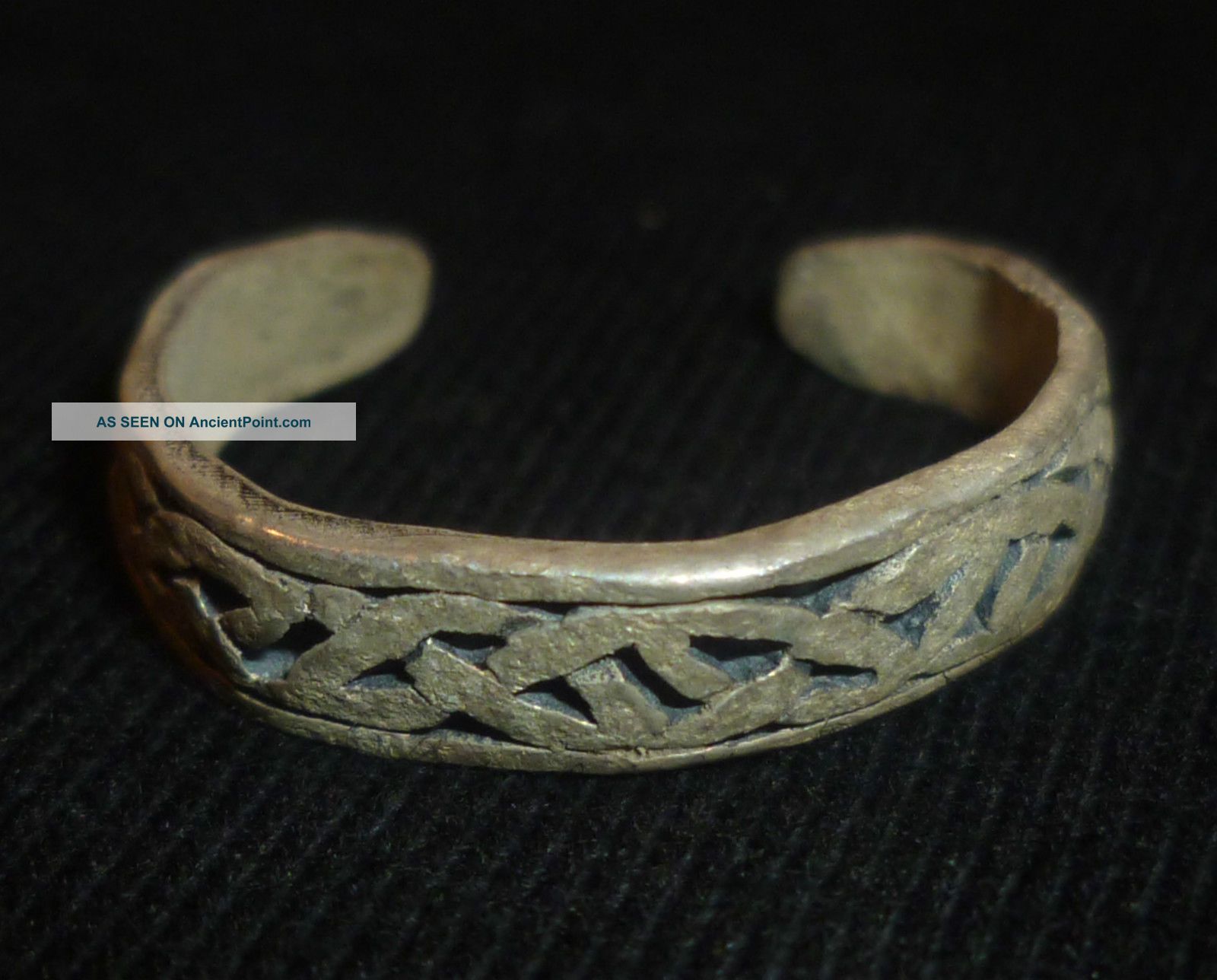 Viking Ancient Silver Ring Circa 700 - 800 Ad - 3477 Scandinavian photo