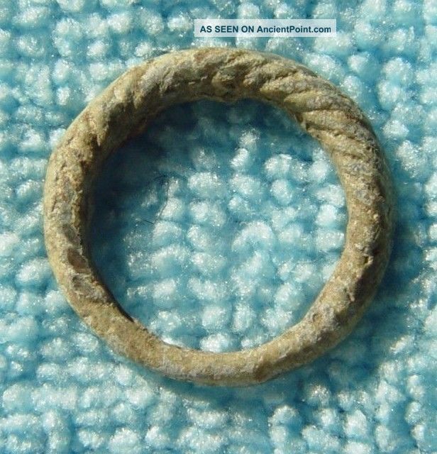 Stunning Ancient Viking Scandinavian Bronze Ring 8 - 10th Century Ad Ref.  917 Scandinavian photo