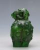 Old Peking (18th) Green Colored Glaze Snuff Bottle Handwork Sheep Statues G127 Snuff Bottles photo 5